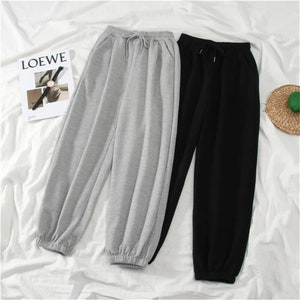 Drawstring Baggy Jogger Sweatpants Oversized Highwaist Pants zdjęcie 5