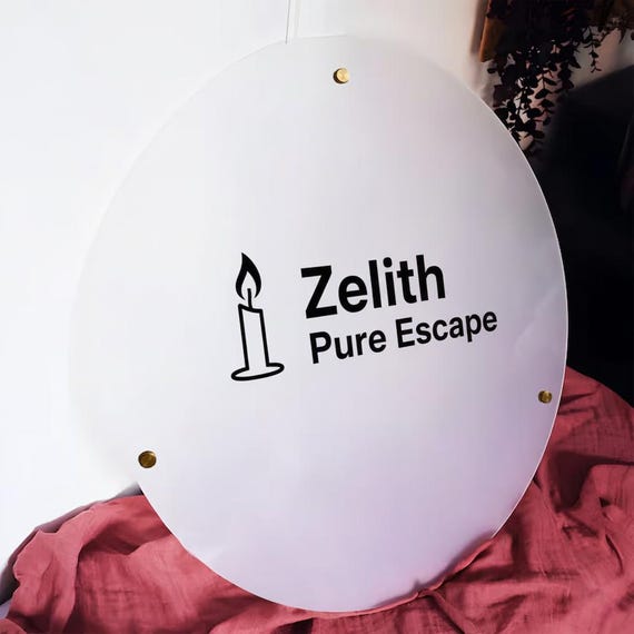 3d Custom Acrylic Business Sign, Custom Name Sign, Round Acrylic Sign, Business logo Sign
