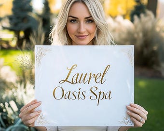 Custom Business Logo Sign | Acrylic Logo Sign | Custom Business Sign | Personalized Sign | Rectangular Sign | Company Commercial Sign