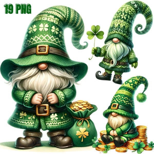 Watercolor St. Patrick’s Day Gnomes Clipart, St Patrick Gnome PNG, St. Patrick’s Day graphics,St. Patrick’s Day Png, Gnome sublimation