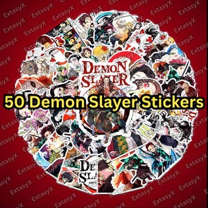 50 Adesivos Surpresa Demon Slayer
