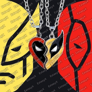 Deadpool & Wolverine Best Friends Necklace