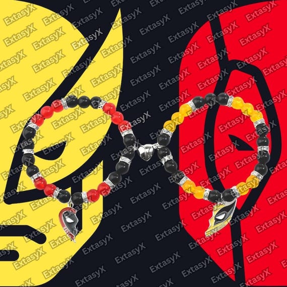 Set Gioielli Amicizia Deadpool E Wolverine | Collana E Bracciale Coordinati Per Uomo E Donna - Foto 2