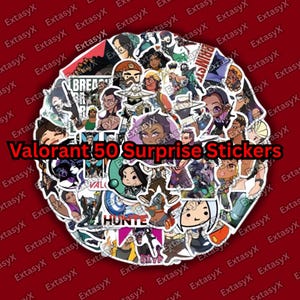 Valorant 50 Adesivos Surpresa
