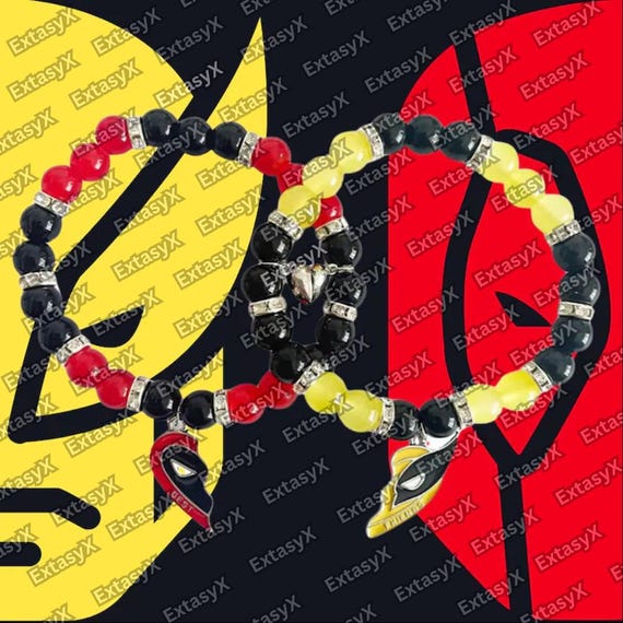 Set Gioielli Amicizia Deadpool E Wolverine | Collana E Bracciale Coordinati Per Uomo E Donna - Foto 7