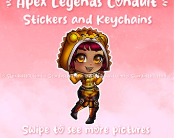 Apex Legends - Lionhearted Conduit - Epoxy-Schlüsselanhänger und Vinyl-Sticker