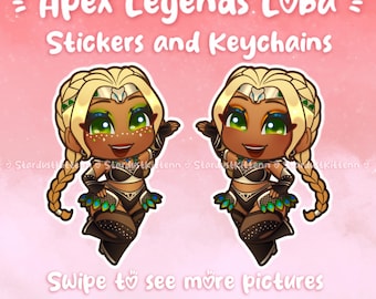 Apex Legends - カーニバルクイーン ロバ - エポキシキーホルダーとビニールステッカー