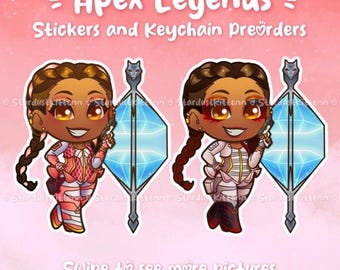 Apex Legends - Loba shop - Epoxy keychains and vinyl stickers