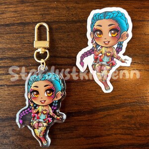 Apex Legends - Lunar Goddess - Astral Treasure - Sherbert Sunset - Lady in Red Loba - Epoxy keychains and vinyl stickers image 4