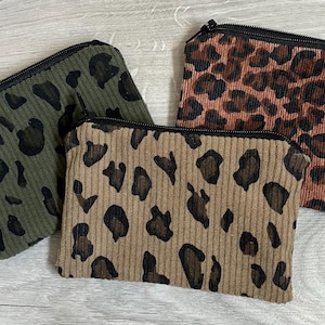 Leopard Print Corduroy Shoulder Bag (leopard Print Fabric Color of