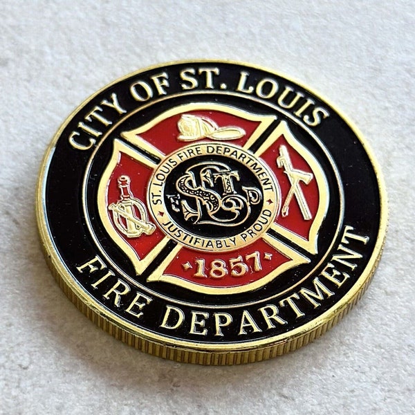 St LOUIS FIRE DEPT. Challenge Coin