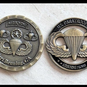 AIRBORNE School Fort Benning GA 1st Battalion 507th Regiment Jump Wings Badge