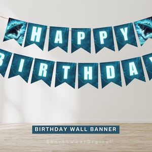 Godzilla Birthday Wall Banner, Godzilla Birthday Bunting, Godzilla ...