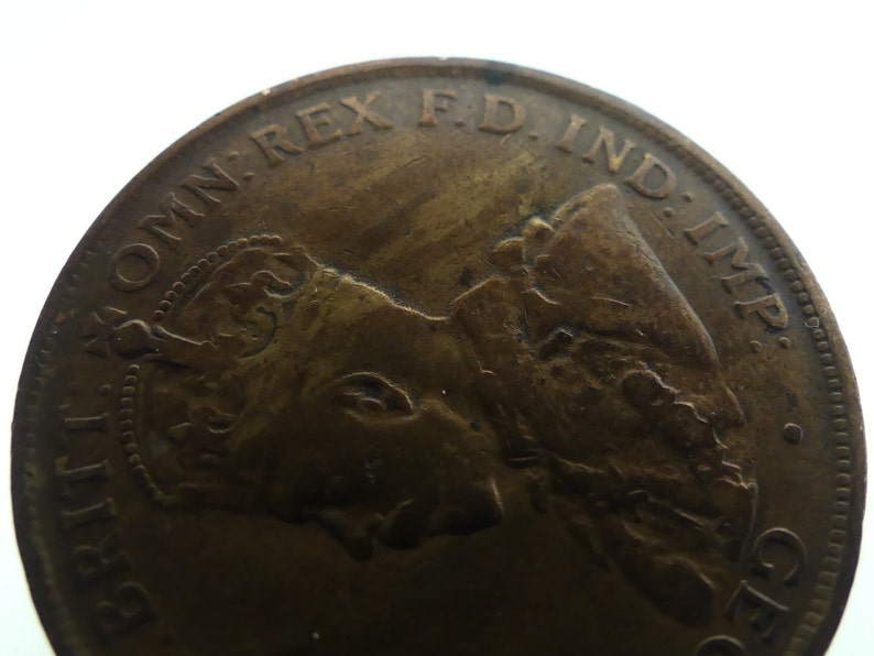 Australian 1922 One Penny Antique Vintage Rare Coin Australia Etsy Australia
