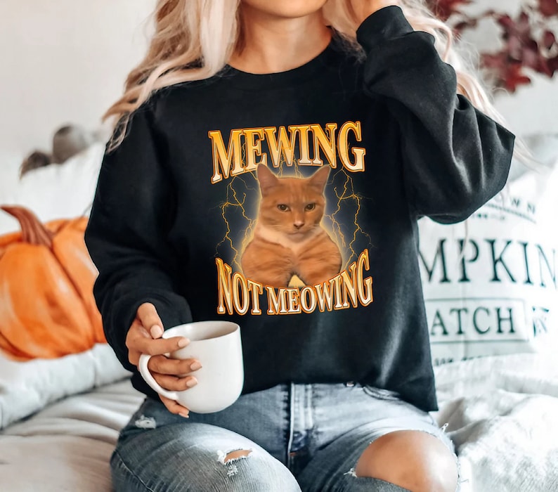 Funny Cat Meme Mewing Png, Meowing Cat Trend PNG Digital Download, Cat ...