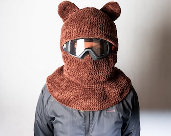 PATTERN crochet bear helmet cover