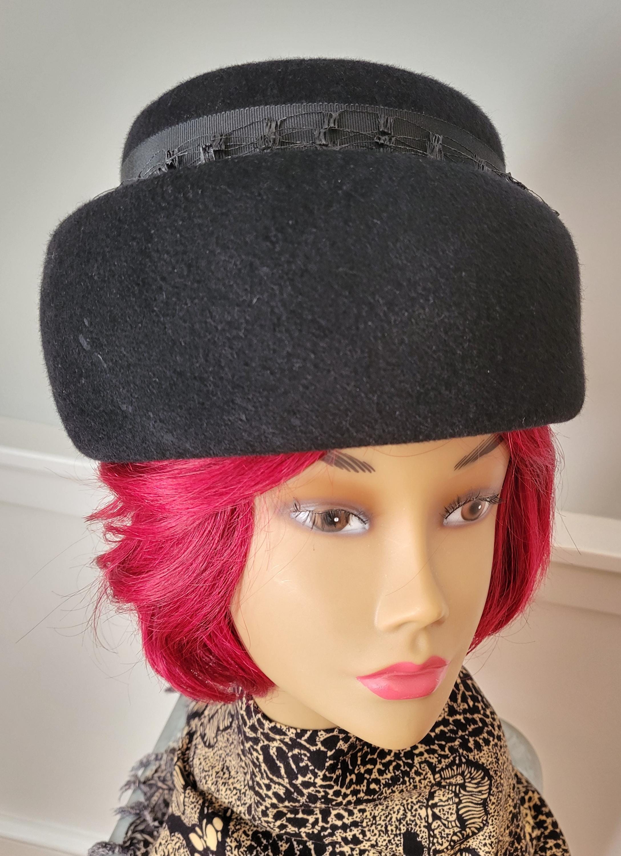 Ritz Henry Pollak‎ Bucket Hat Women  Wool Black Ribbon 40s-50s Vintage Vintage Women main image 3