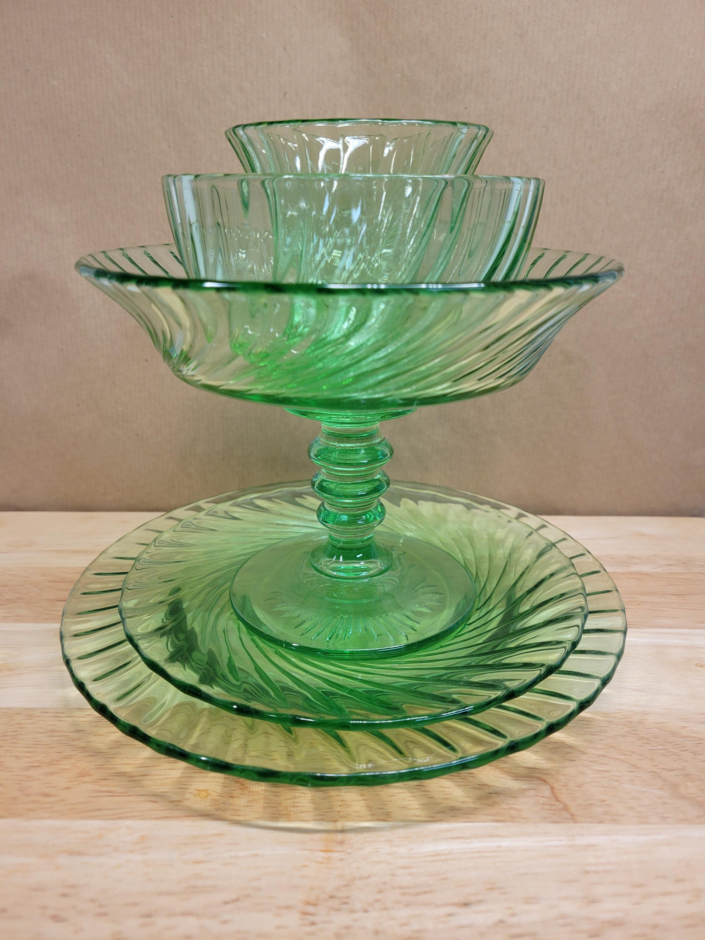 Duncan Miller Uranium Glass - Etsy