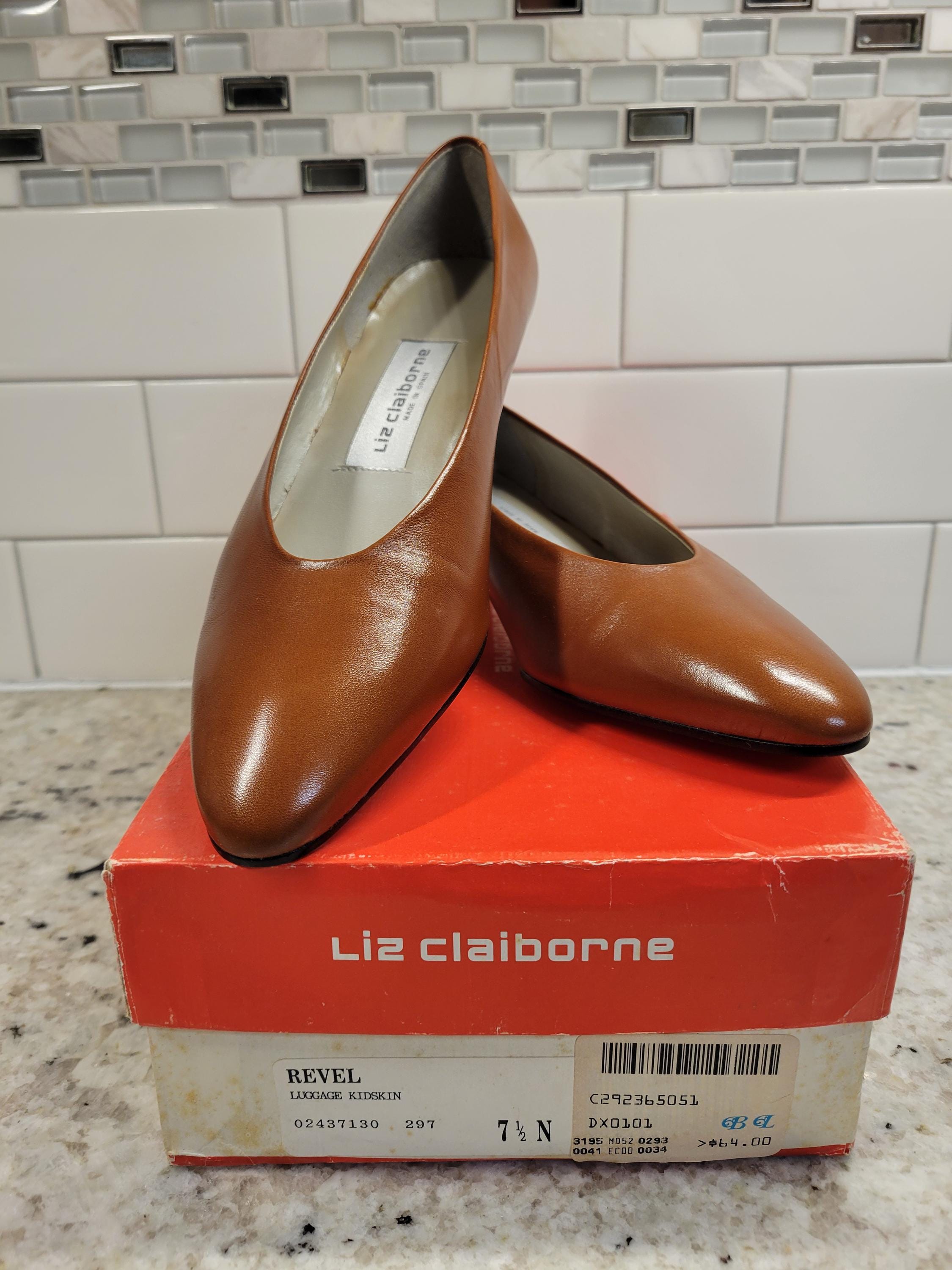Escarpins Liz Claiborne Marron à Talons - Taille US 9, Cuir, Occasion