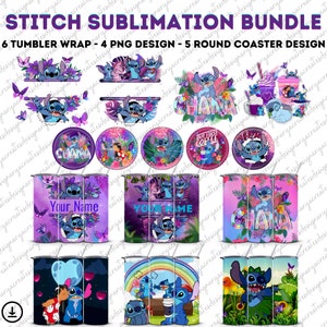 Stitch png-sublimatieontwerp downloaden, aangepaste naam Stitch png, schattige Stitch png, sublimeren ontwerpen downloaden, steekbundelontwerp