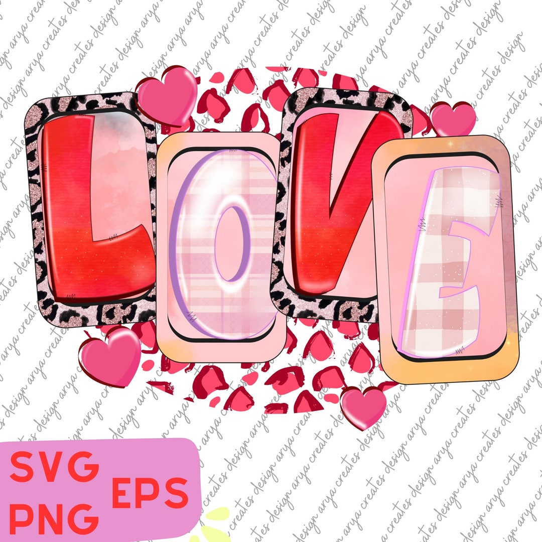 Valentine's Day Love Png Sublimation Design Download, Love Valentine ...