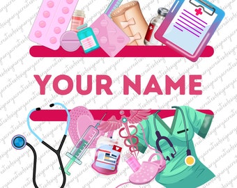 Personalized Nurse png sublimation design download, Nurse png, Nursing png, custom name Nurse png, Nurse life png,sublimate designs download