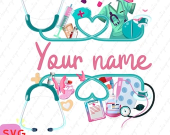 Personalized Nurse png sublimation design download, Nurse png, Nursing png, custom name Nurse png, Nurse life png,sublimate designs download