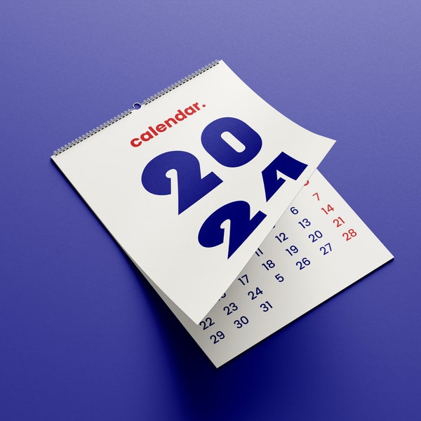 2024 Calendar, bauhaus