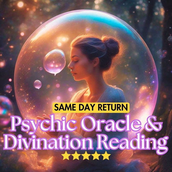 Same Day Psychic Oracle & Divination Reading 1x Question, Love Reading,  Divine Reading, Clairvoyant Read, Career Reading, Emergency Reading