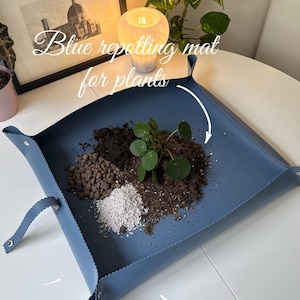Waterproof Plant Repotting Mat – Vegan Leather Gardening Mat