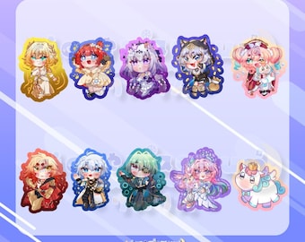 Honkai Star Rail Amphoreus Chrysos Erben Matte Vinyl Stickers