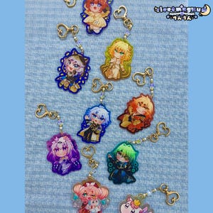Honkai Star Rail Amphoreus Chrysos Heirs Beaded Acrylic Charms