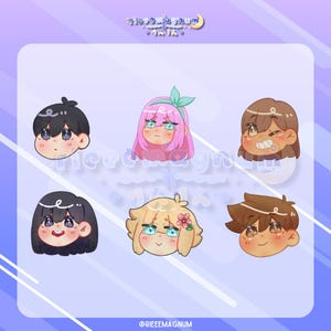 Omori Faraway Town Series Matte Vinyl Stickers