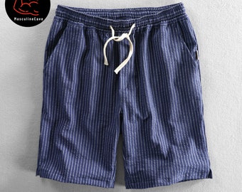 Men's Beachwear Shorts | Striped Loose Apparel | Comfortable Garments Wear