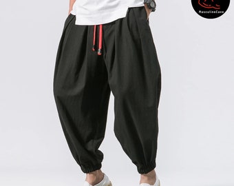 Men's Loose Pants | Comfortable Bottom Style | Elastic Waist | Streetwear