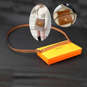1,5 cm breiter Leder Schulterriemen für Strap Bag Triomphe in natürlichem Kalbsleder