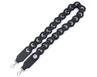 Custom Leather Purse Strap, Adjustable Bag Strap, Wide Shoulder Strap, Replacement Handbag Strap, Personalized Crossbody Strap 4cm width