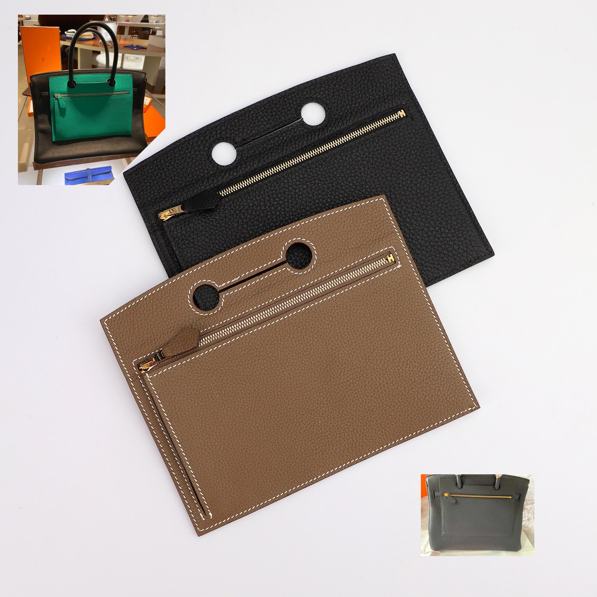 Birkin Bag Backpocket: Removable Zipper Pouch Insert - Etsy