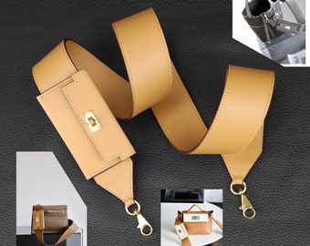 Kelly Pocket bag strap 50 mm,Kelly Pocket Pluch shoulder strap,Kelly Pocket Shoulder Strap Black Swift Epsom Palladium Hardware