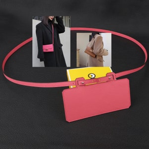 1.2 cm breites Epsom Leder Crossbody-Riemen mit Epsom Ledereinsatz Geldbörse für Kelly Long Wallet und Constance Long Wallet