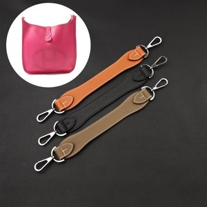 3 cm Togo Ledergriff für Evelyn Taschen, handgefertigt und angepasst die Grifflänge für Schultergurt, Crossbody-Riemen, Epsom Leder verfügbar
