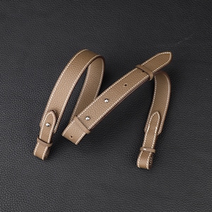 3.0cm togo leather shoulder strap, togo leather adjustable crossbody strap,Adjustable guitar strap Fit in Lindy bag, Picotin bag,Evelyn bag