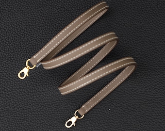 1.0cm width Epsom leather shoulder strap for mini kelly II ,Epsom leather bag strap with mini kelly clasps