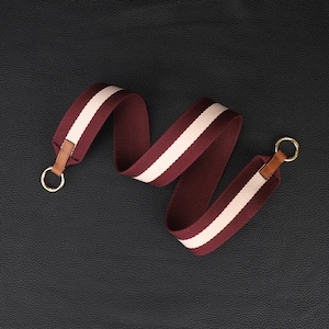 2-Zoll-Streifen Canvas Schultergurt mit O-Ring, O-Ring ist groß offen für Handtasche mit großen D-Hardware, Schultertasche und Tragetasche Crossbody