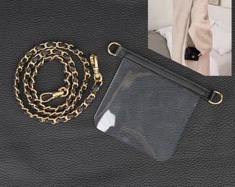 Chain Strap with Soft Film Insert: Custom Wallet Crossbody