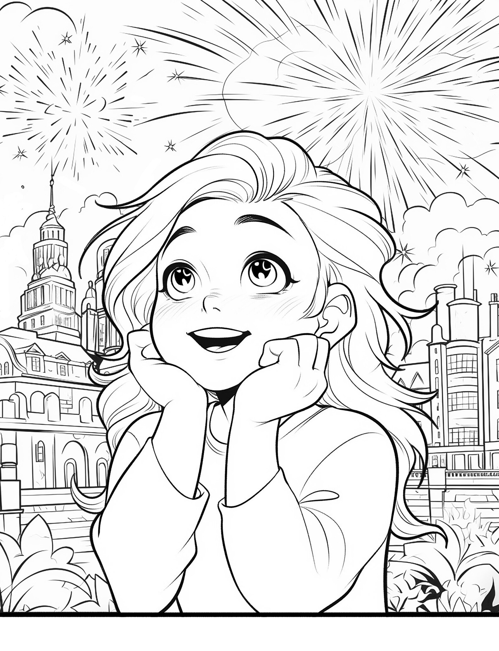 Happy New Year Coloring Pages, New Year Coloring Pages, Coloring Pages