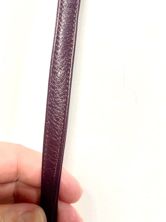 AUTHENTIC PYTHON red/maroon CLUTCH Crossbody with… - image 8