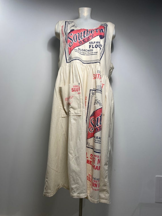 OOAK Vintage Feedsack Boho oversized Dress