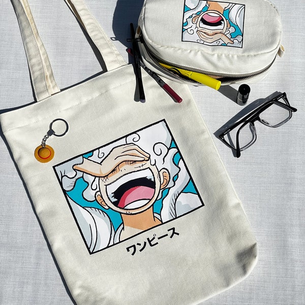 Handmade Tote Bag / Pencilcase | One Piece Gear 5 Luffy