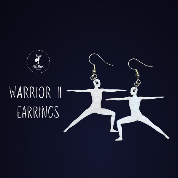 Warrior II Yoga Earrings